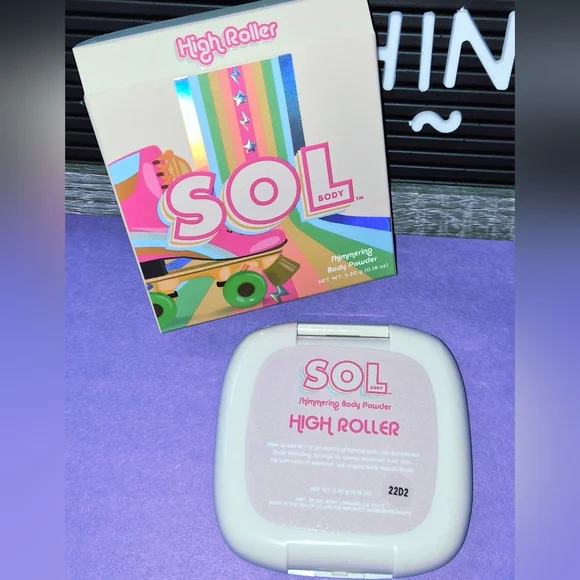 SOL BODY LAVENDER SHIMMERING BODY POWDER HIGHLIGHTER - Picture 5 of 6